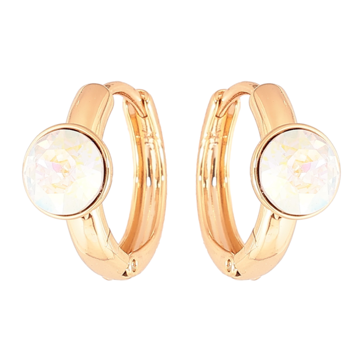 Сережки Xuping колір 18K з кристалами Swarovski колечка «Кристали АВ» фото №25 Сережки Xuping колір 18K з кристалами Swarovski колечка «Кристали АВ» фото №25