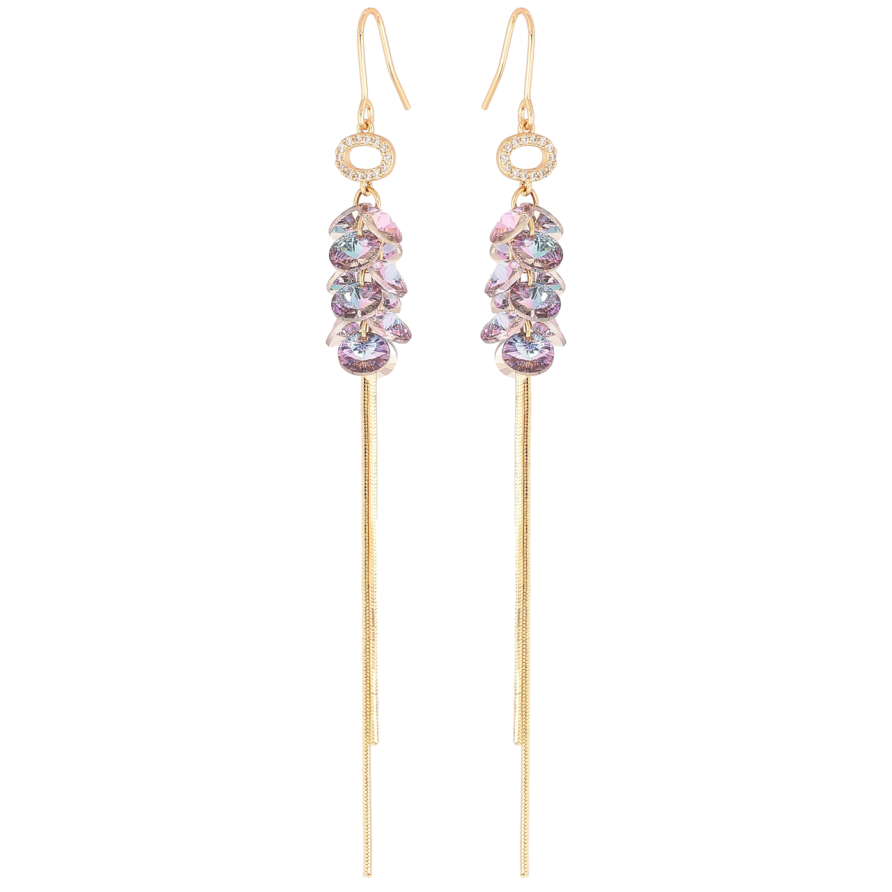 Серьги Xuping цвет 18K с кристаллами Swarovski французский замок Подвески с кристаллами Paradise Shine фото №1