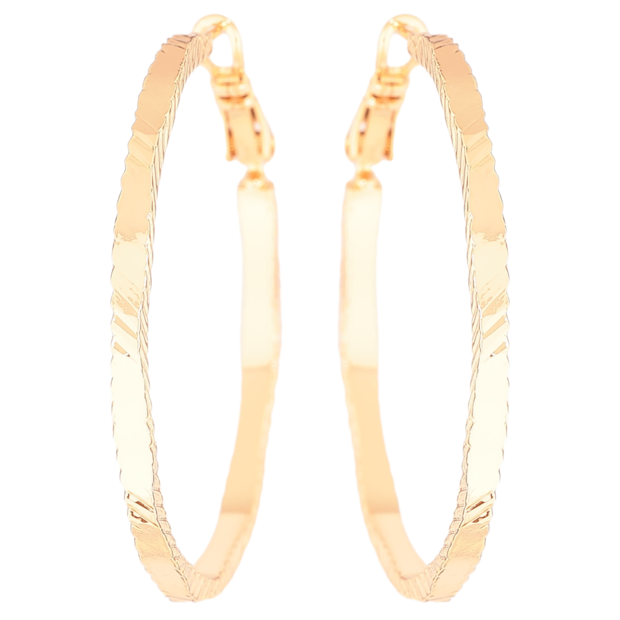 Сережки Xuping Позолота 18K кільця (конго) Декоративний візерунок» ø 4см фото №1 Сережки Xuping Позолота 18K кільця (конго) Декоративний візерунок» ø 4см фото №1