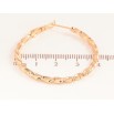 Сережки Xuping Позолота 18K кільця (конго) «Декоративний візерунок» ø 4см фото №2