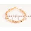 Серьги Xuping Позолота 18K кольца (конго) Декоративный узор ø 3см фото №2 Серьги Xuping Позолота 18K кольца (конго) Декоративный узор ø 3см фото №2