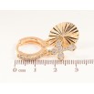 Сережки Xuping M&L Колір 18K підвіски на колечках «Хрестики з декоративними овалами» фото №2 Сережки Xuping M&L Колір 18K підвіски на колечках «Хрестики з декоративними овалами» фото №2