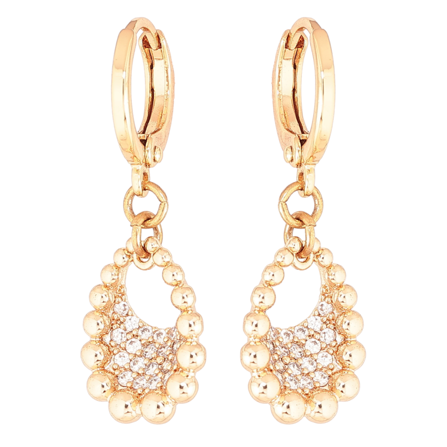 Сережки Xuping M&L Колір 18K підвіски на колечках «Декоративні підвіски з кристалами» фото №1 Сережки Xuping M&L Колір 18K підвіски на колечках «Декоративні підвіски з кристалами» фото №1