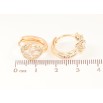 Сережки Xuping M&L Колір 18K колечка «Візерунок з кристалами» фото №2 Сережки Xuping M&L Колір 18K колечка «Візерунок з кристалами» фото №2