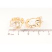 Сережки Xuping M&L Колір 18K колечка «Візерунок крапельки з кристалами» фото №2