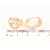 Сережки Xuping M&L Колір 18K колечка «Різьблений візерунок з кристалами» фото №2 Сережки Xuping M&L Колір 18K колечка «Різьблений візерунок з кристалами» фото №2