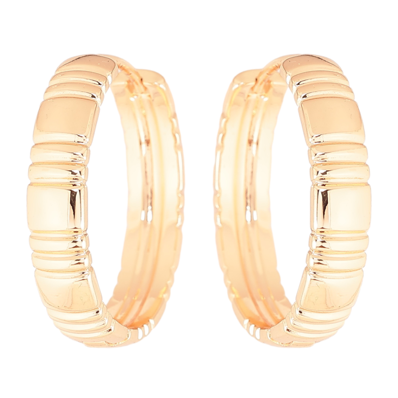 Сережки Xuping M&L Колір 18K колечка «Декоративний візерунок» фото №22