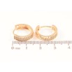 Сережки Xuping M&L Колір 18K колечка «Інкрустація кристалами» фото №2 Сережки Xuping M&L Колір 18K колечка «Інкрустація кристалами» фото №2