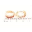 Сережки Xuping M&L Колір 18K колечка «Доріжки червоних кристалів» фото №2 Сережки Xuping M&L Колір 18K колечка «Доріжки червоних кристалів» фото №2