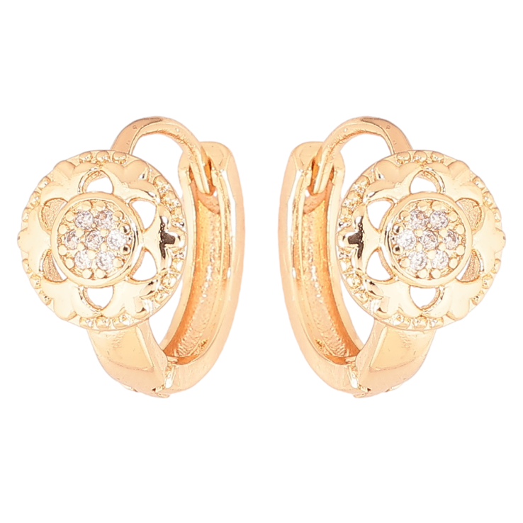 Сережки Xuping M&L Колір 18K колечка «Квітковий візерунок» фото №15