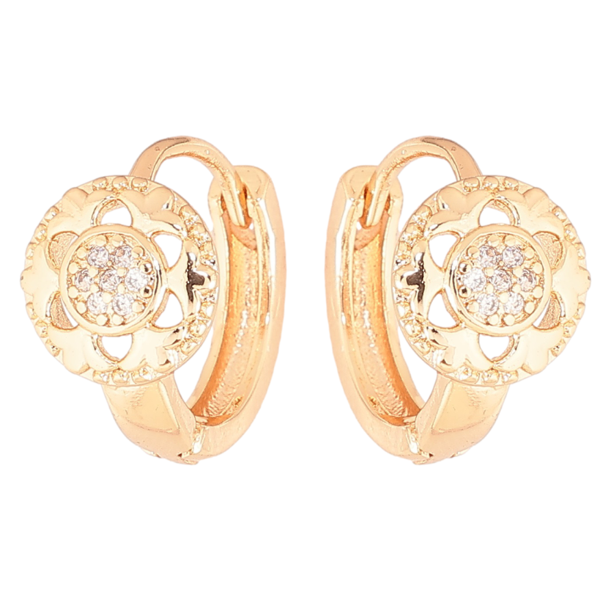 Сережки Xuping M&L Колір 18K колечка «Квітковий візерунок» фото №1