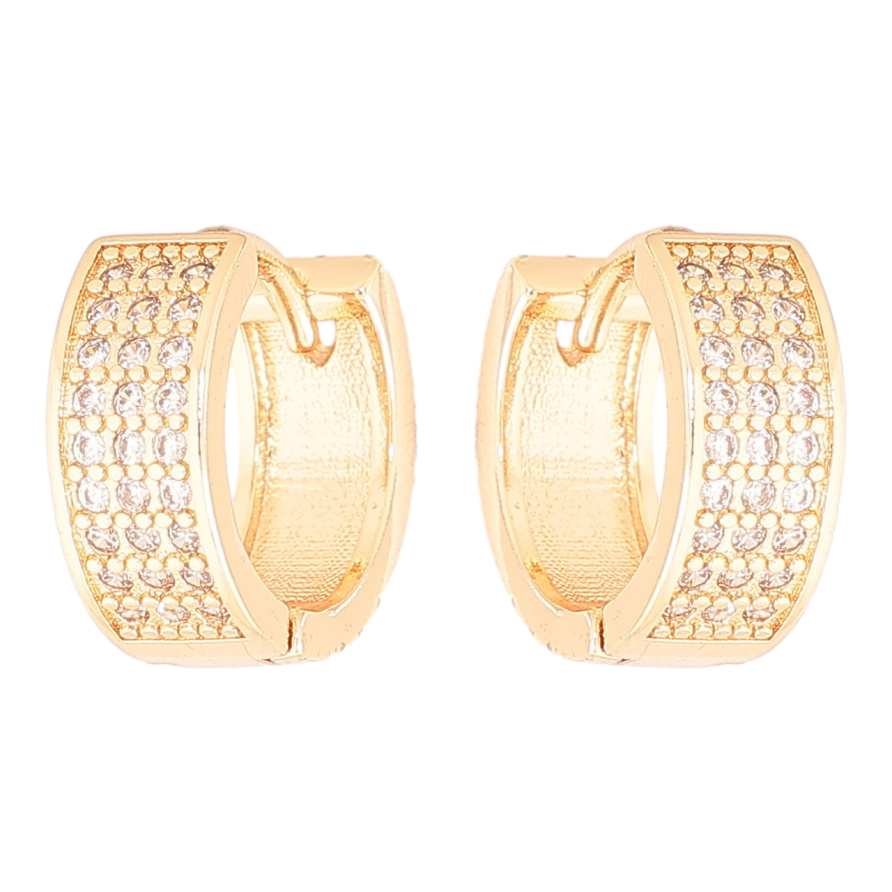 Серьги Xuping M&L Цвет 18K колечки Инкрустация кристаллами фото №1 Серьги Xuping M&L Цвет 18K колечки Инкрустация кристаллами фото №1
