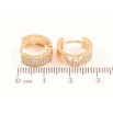 Серьги Xuping M&L Цвет 18K колечки Инкрустация кристаллами фото №2 Серьги Xuping M&L Цвет 18K колечки Инкрустация кристаллами фото №2