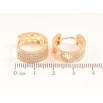 Сережки Xuping M&L Колір 18K колечка «Інкрустація кристалами» фото №2 Сережки Xuping M&L Колір 18K колечка «Інкрустація кристалами» фото №2