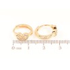 Сережки Xuping M&L Колір 18K колечка Вісімки з кристалами фото №2