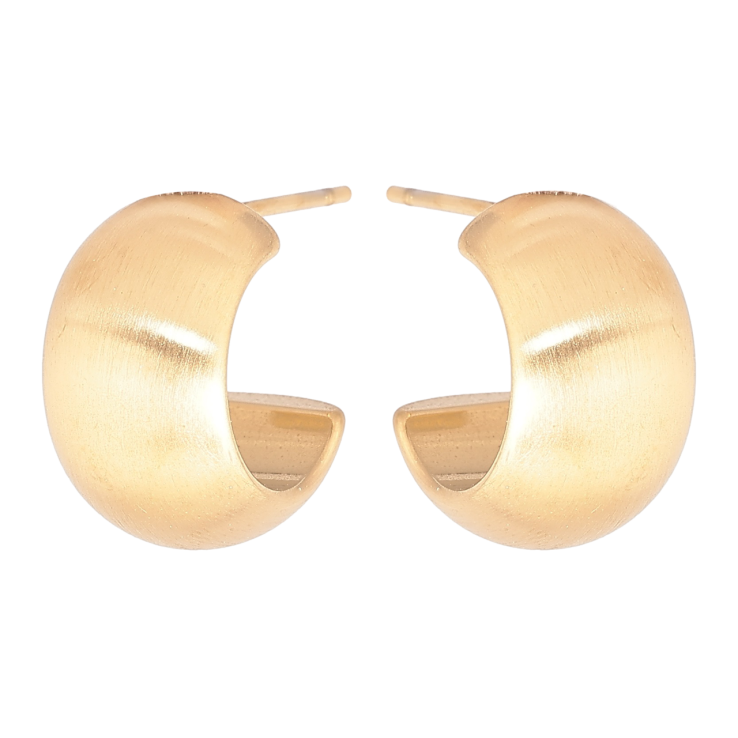 Серьги Xuping TTM Stainless Steel цвет 14К пусеты Широкие дуги фото №18 Серьги Xuping TTM Stainless Steel цвет 14К пусеты Широкие дуги фото №18