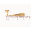Серьги Xuping TTM Stainless Steel цвет 14К пусеты Декоративные подвески фото №2