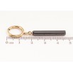 Серьги Xuping TTM Stainless Steel цвет 14К подвески на колечках Подвески из черной керамики фото №2