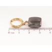 Сережки Xuping TTM Stainless Steel колір 14К підвіски на колечках «Квадрати з чорної кераміки» фото №2 Сережки Xuping TTM Stainless Steel колір 14К підвіски на колечках «Квадрати з чорної кераміки» фото №2