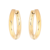 Серьги Xuping TTM Stainless Steel цвет 14К подвески на колечках Сердечки-замочки 2 в 1 фото №2