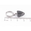 Сережки Xuping TTM Stainless Steel колір Родій підвіски на колечках «Трикутники з чорної кераміки» фото №2 Сережки Xuping TTM Stainless Steel колір Родій підвіски на колечках «Трикутники з чорної кераміки» фото №2