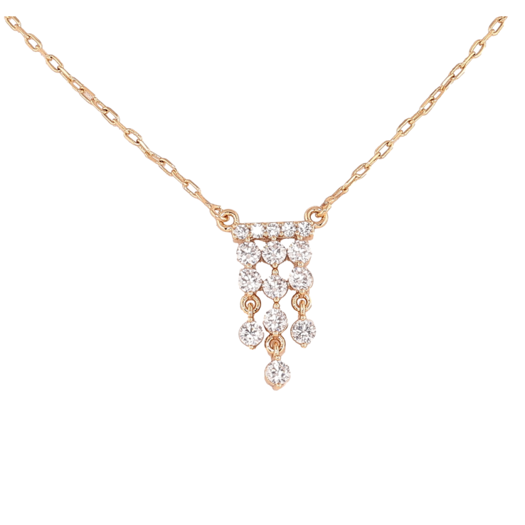 Подвеска на цепочке Xuping Позолота 18K Узор из кристаллов длинна 40-45см х 1мм фото №22