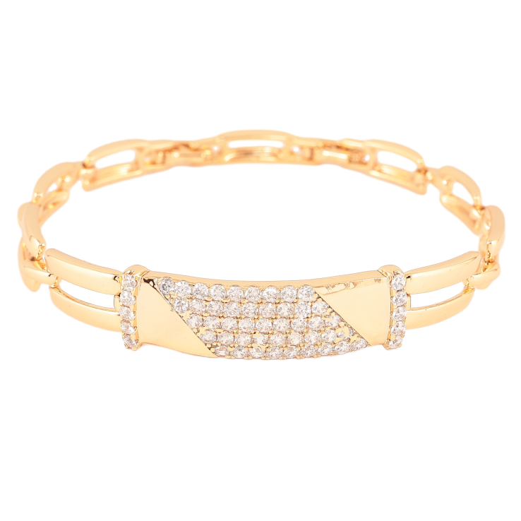 Браслет Xuping Позолота 18K Инкрустация кристаллами размер с доп. замком 17,19см х 6-10мм фото №7 Браслет Xuping Позолота 18K Инкрустация кристаллами размер с доп. замком 17,19см х 6-10мм фото №7