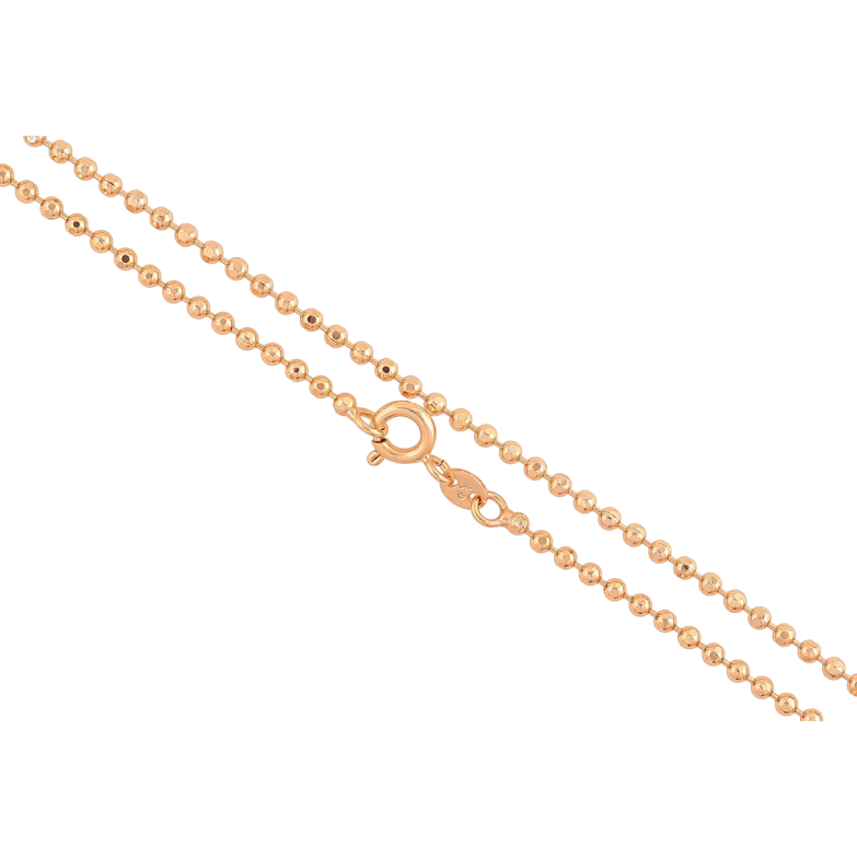 Цепочка Xuping Позолота 18K Плетение Перлина длинна 45см х 2мм фото №4