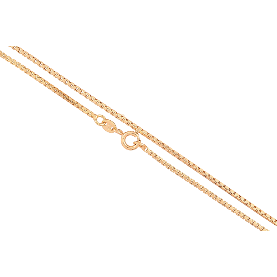Ланцюжок Xuping Позолота 18K «Плетіння Венеціанське» довжина 45см х 1.5мм фото №1 Ланцюжок Xuping Позолота 18K «Плетіння Венеціанське» довжина 45см х 1.5мм фото №1