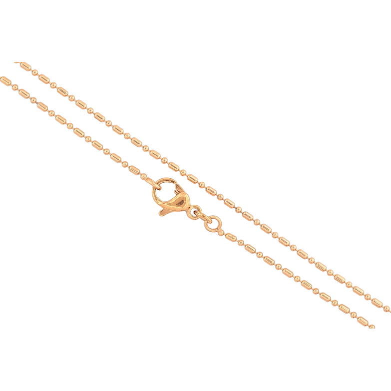 Ланцюжок Xuping Позолота 18K «Плетіння Перлина» довжина 44см х 1мм фото №4 Ланцюжок Xuping Позолота 18K «Плетіння Перлина» довжина 44см х 1мм фото №4