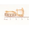 Сережки Xuping Позолота 18K англійський замок «Інкрустація кристалами» фото №2