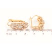 Серьги Xuping Позолота 18K английский замок Инкрустация кристаллами фото №2