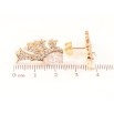 Серьги Xuping Позолота 18K пусеты Узор с инкрустацией кристаллами фото №2 Серьги Xuping Позолота 18K пусеты Узор с инкрустацией кристаллами фото №2