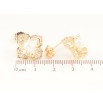 Серьги Xuping Позолота 18K пусеты Кристальные цветочки с жемчужинами фото №2 Серьги Xuping Позолота 18K пусеты Кристальные цветочки с жемчужинами фото №2