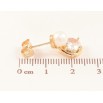 Серьги Xuping Позолота 18K пусеты Жемчужины с кристальными подвесками фото №2 Серьги Xuping Позолота 18K пусеты Жемчужины с кристальными подвесками фото №2
