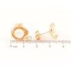 Серьги Xuping Позолота 18K пусеты Декоративный узор с жемчужинами фото №2