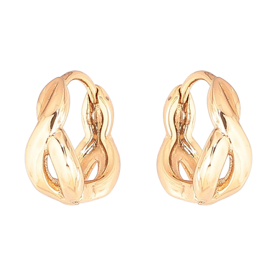 Серьги Xuping Позолота 18K колечки Декоративный узор фото №1 Серьги Xuping Позолота 18K колечки Декоративный узор фото №1