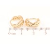Серьги Xuping Позолота 18K колечки Декоративный узор фото №2 Серьги Xuping Позолота 18K колечки Декоративный узор фото №2