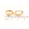 Серьги Xuping Позолота 18K колечки Узор с кристаллами фото №2