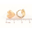 Серьги Xuping Позолота 18K колечки Сердечки с узором напылением фото №2