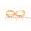 Сережки Xuping Позолота 18K колечка «Різьблений візерунок» фото №2 Сережки Xuping Позолота 18K колечка «Різьблений візерунок» фото №2