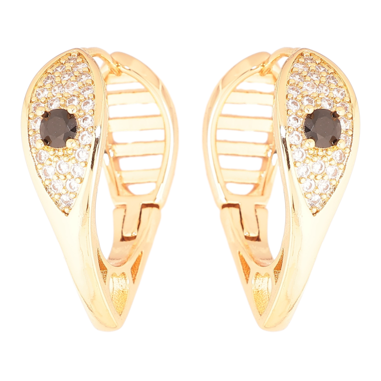 Сережки Xuping Позолота 18K колечка «Інкрустація кристалами» фото №13 Сережки Xuping Позолота 18K колечка «Інкрустація кристалами» фото №13