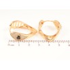 Сережки Xuping Позолота 18K колечка «Інкрустація кристалами» фото №2 Сережки Xuping Позолота 18K колечка «Інкрустація кристалами» фото №2