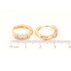 Серьги Xuping Позолота 18K колечки Узор с кристаллами фото №2 Серьги Xuping Позолота 18K колечки Узор с кристаллами фото №2