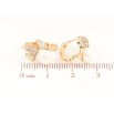 Сережки Xuping Позолота 18K колечка «Квіточки з перлинами» фото №2 Сережки Xuping Позолота 18K колечка «Квіточки з перлинами» фото №2