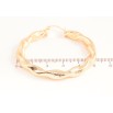 Сережки Xuping M&L Колір 18K кільця (конго) Декоративний візерунок ø 5см фото №2