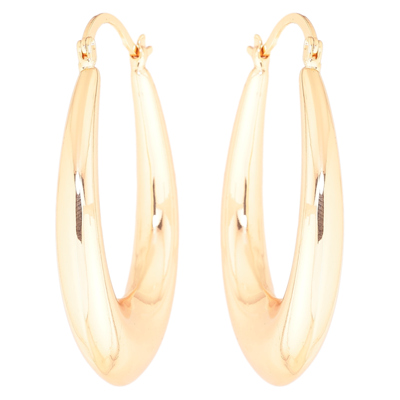 Сережки Xuping M&L Колір 18K замок-шпилька «Об'ємні овали» фото №2 Сережки Xuping M&L Колір 18K замок-шпилька «Об'ємні овали» фото №2