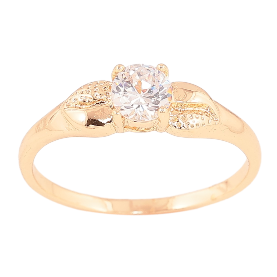 Каблучка Xuping M&L Колір 18К «Кристал з листочками» фото №1 Каблучка Xuping M&L Колір 18К «Кристал з листочками» фото №1