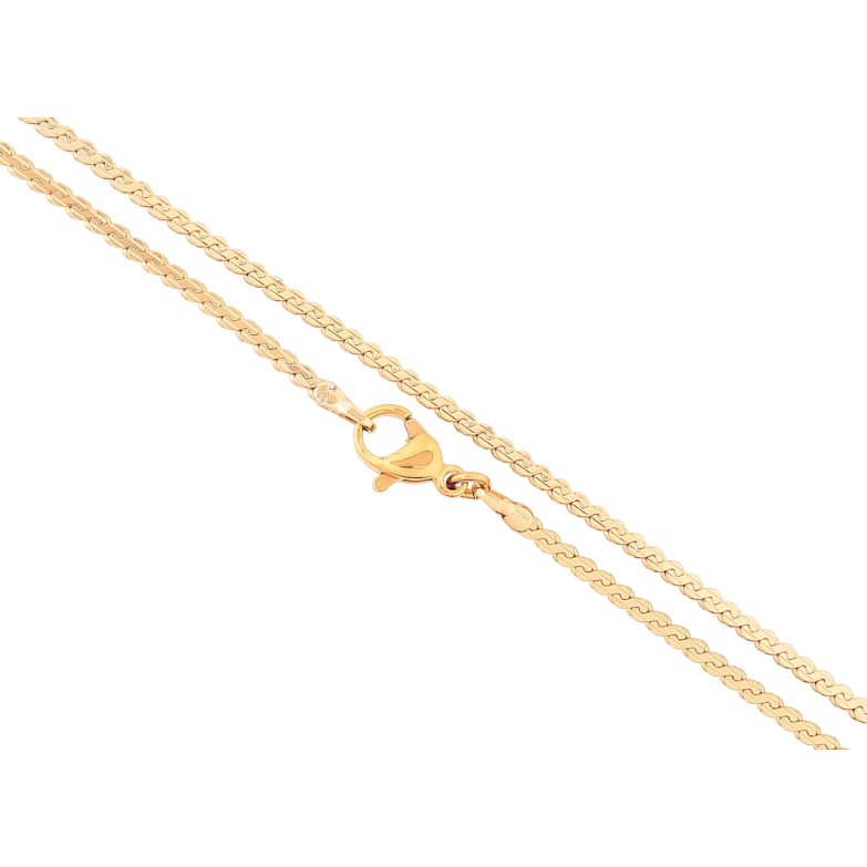 Ланцюжок Xuping Позолота 18K «Плетіння Серпантин» довжина 45см х 1.5мм фото №1 Ланцюжок Xuping Позолота 18K «Плетіння Серпантин» довжина 45см х 1.5мм фото №1