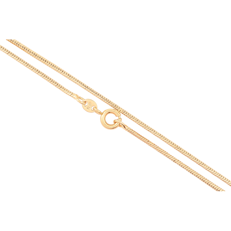 Ланцюжок Xuping Позолота 18K «Плетіння Ювелірний шнур 4-х гранний» довжина 45см х 1мм фото №6 Ланцюжок Xuping Позолота 18K «Плетіння Ювелірний шнур 4-х гранний» довжина 45см х 1мм фото №6